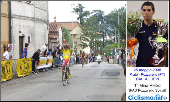 Prato - Pozzarello, Vittoria di Mina Pietro (PAD POZZARELLO SPINAL) su Manfredi  Andrea (GS VECCHIANO), terzo Lassi Mauro (VC VITAL CENTER)