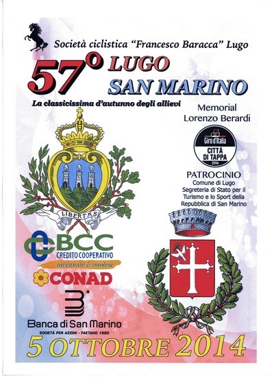 Domenica la classicissima Lugo San Marino per allievi