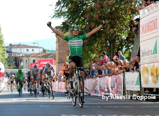 Lo spagnolo Eduard Prades Reverte centra la Coppa Sabatini a Peccioli
