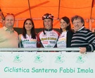 Il vincitore con l'assessore allo sport  Luciano Mazzini e lo sponsor Giocondo Fabbi