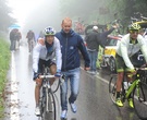 Il vincitore dopo l'arrivo