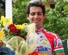 Il vincitore Andrea Vernetti sul podio