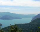 La vista da Bossico sul Lago di Iseo