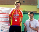 Matteo Orlandini con la maglia di Campione Provinciale 
