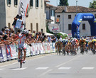 Campionato Italiano Allievi - Povegliano 2011 - Podio Monti Federico si volta ai 100mt finali e realizza che la maglia è sua