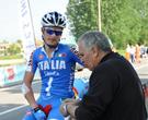 Battaglin con i cerotti dopo la caduta di ieri